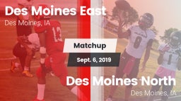 Matchup: Des Moines East vs. Des Moines North  2019