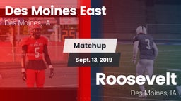 Matchup: Des Moines East vs. Roosevelt  2019