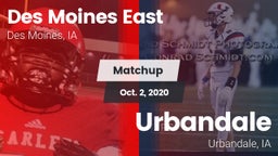 Matchup: Des Moines East vs. Urbandale  2020