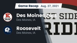 Recap: Des Moines East  vs. Roosevelt  2021