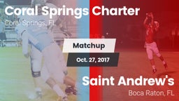Matchup: Coral Springs vs. Saint Andrew's  2017