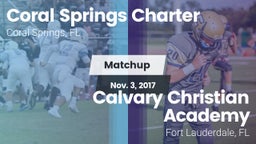 Matchup: Coral Springs vs. Calvary Christian Academy 2017