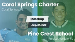Matchup: Coral Springs vs. Pine Crest School 2018