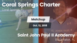 Matchup: Coral Springs vs. Saint John Paul II Academy 2018