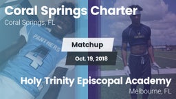Matchup: Coral Springs vs. Holy Trinity Episcopal Academy 2018