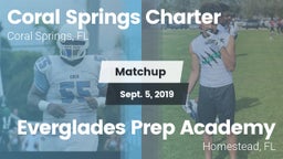 Matchup: Coral Springs vs. Everglades Prep Academy  2019