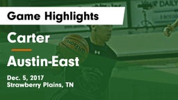 Carter  vs Austin-East  Game Highlights - Dec. 5, 2017
