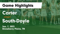 Carter  vs South-Doyle  Game Highlights - Jan. 7, 2022