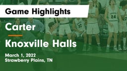 Carter  vs Knoxville Halls  Game Highlights - March 1, 2022