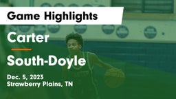 Carter  vs South-Doyle  Game Highlights - Dec. 5, 2023