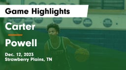 Carter  vs Powell  Game Highlights - Dec. 12, 2023