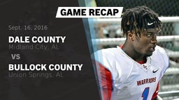 Recap: Dale County  vs. Bullock County  2016