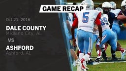 Recap: Dale County  vs. Ashford  2016