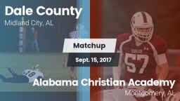 Matchup: Dale County High vs. Alabama Christian Academy  2017