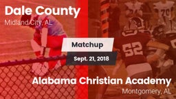 Matchup: Dale County High vs. Alabama Christian Academy  2018