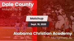 Matchup: Dale County High vs. Alabama Christian Academy  2020