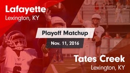 Matchup: Lafayette High vs. Tates Creek  2016