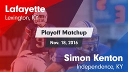 Matchup: Lafayette High vs. Simon Kenton  2016