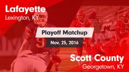 Matchup: Lafayette High vs. Scott County  2016