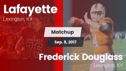 Matchup: Lafayette High vs. Frederick Douglass 2017
