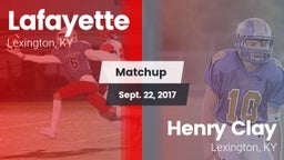 Matchup: Lafayette High vs. Henry Clay  2017