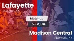 Matchup: Lafayette High vs. Madison Central  2017