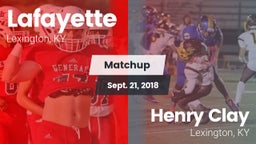 Matchup: Lafayette High vs. Henry Clay  2018