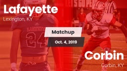 Matchup: Lafayette High vs. Corbin  2019