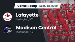 Recap: Lafayette  vs. Madison Central  2020
