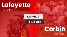 Matchup: Lafayette High vs. Corbin  2020