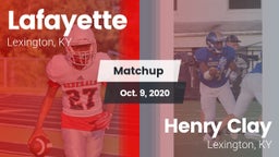 Matchup: Lafayette High vs. Henry Clay  2020
