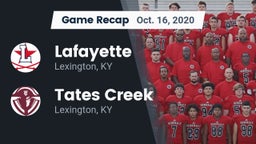 Recap: Lafayette  vs. Tates Creek  2020
