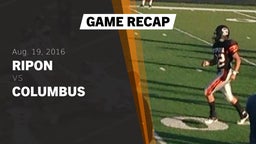 Recap: Ripon  vs. Columbus  2016