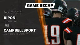 Recap: Ripon  vs. Campbellsport  2016