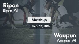 Matchup: Ripon  vs. Waupun  2016