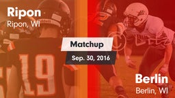 Matchup: Ripon  vs. Berlin  2016