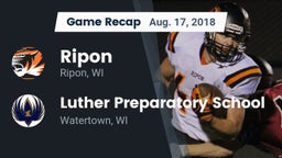 Recap: Ripon  vs. Luther Preparatory School 2018