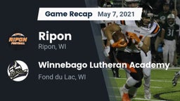 Recap: Ripon  vs. Winnebago Lutheran Academy  2021