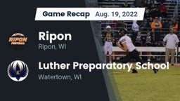 Recap: Ripon  vs. Luther Preparatory School 2022