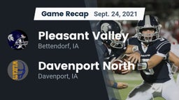 Recap: Pleasant Valley  vs. Davenport North  2021