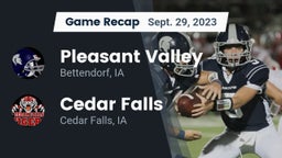 Recap: Pleasant Valley  vs. Cedar Falls  2023