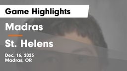 Madras  vs St. Helens  Game Highlights - Dec. 16, 2023
