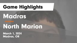 Madras  vs North Marion  Game Highlights - March 1, 2024