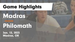 Madras  vs Philomath  Game Highlights - Jan. 13, 2023