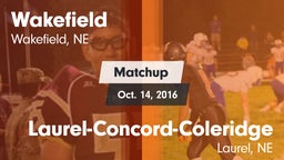 Matchup: Wakefield High vs. Laurel-Concord-Coleridge  2016