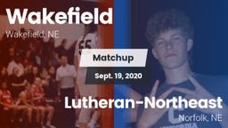 Matchup: Wakefield High vs. Lutheran-Northeast  2020