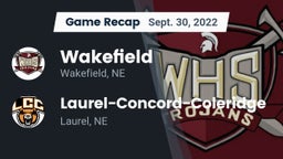 Recap: Wakefield  vs. Laurel-Concord-Coleridge  2022