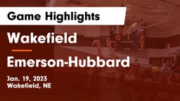 Wakefield  vs Emerson-Hubbard  Game Highlights - Jan. 19, 2023