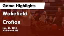 Wakefield  vs Crofton  Game Highlights - Jan. 23, 2024