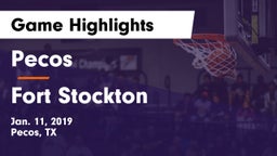 Pecos  vs Fort Stockton  Game Highlights - Jan. 11, 2019